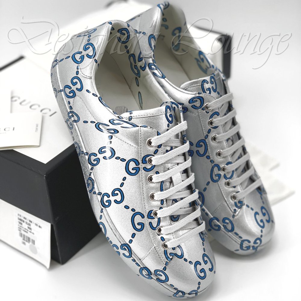 ⚡️SOLD! NIB GUCCI Ace GG Ghost Leather Sneakers - Picture 7 of 10